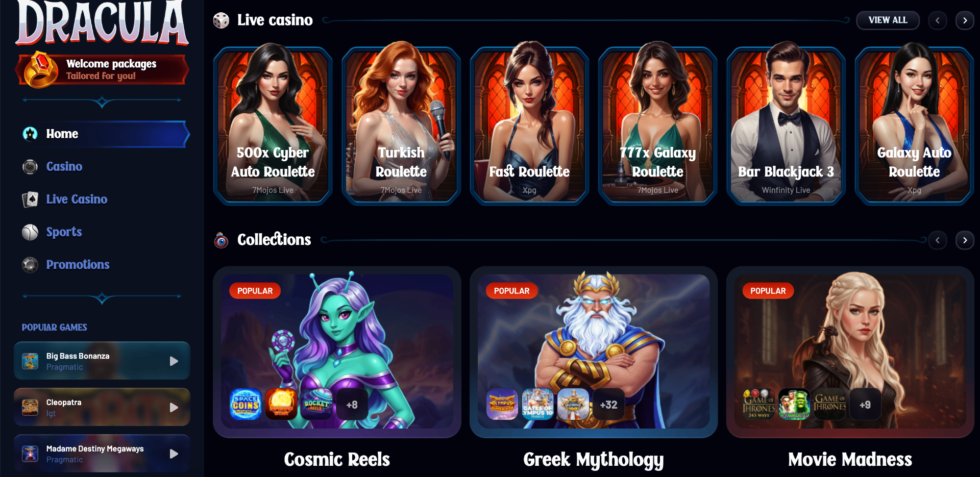 Dracula Casino Screenshot 2